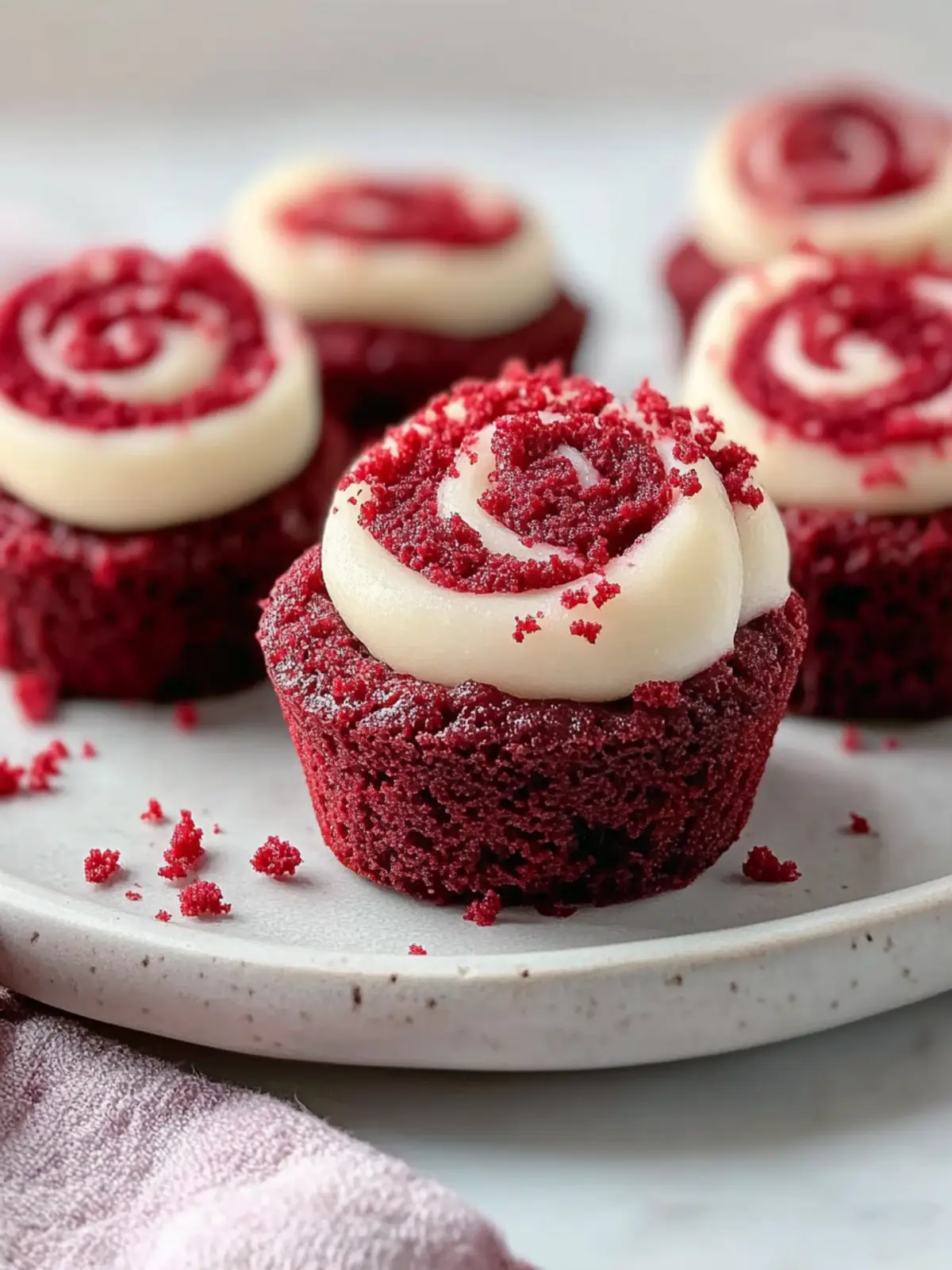Decadent Homemade Red Velvet Brownie Bites with Cream Cheese Swirl 4 Homemade Red Velvet Brownie Bites