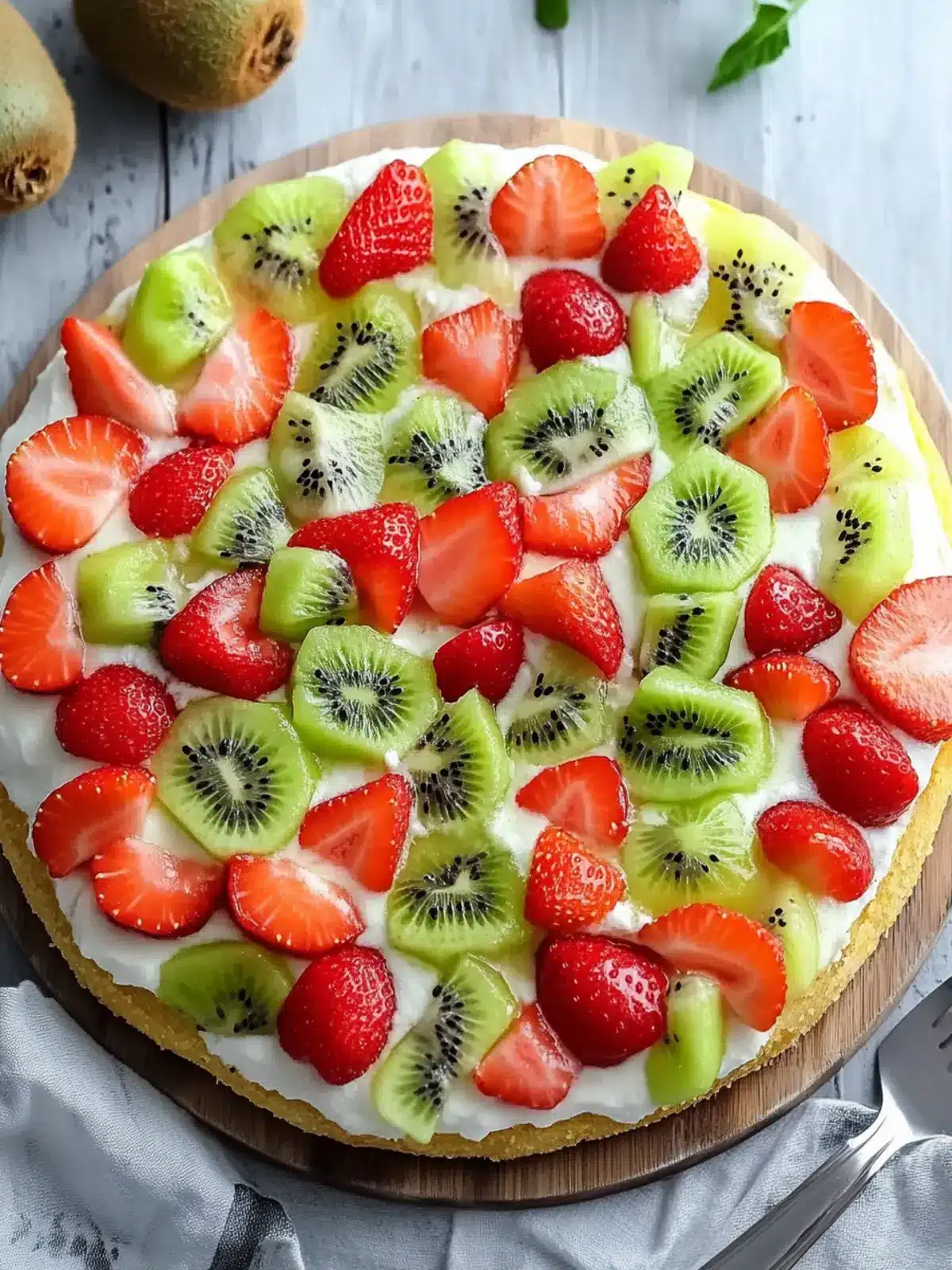 Strawberry Kiwi Fruit Pizza: Your Colorful Summer Delight 3 Strawberry Kiwi Fruit Pizza