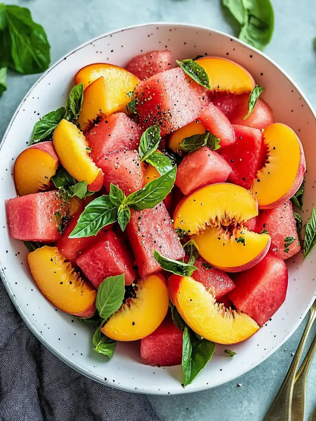 Easy Summer Peach Watermelon Salad You'll Crave All Season 2 Easy Summer Peach Watermelon Salad