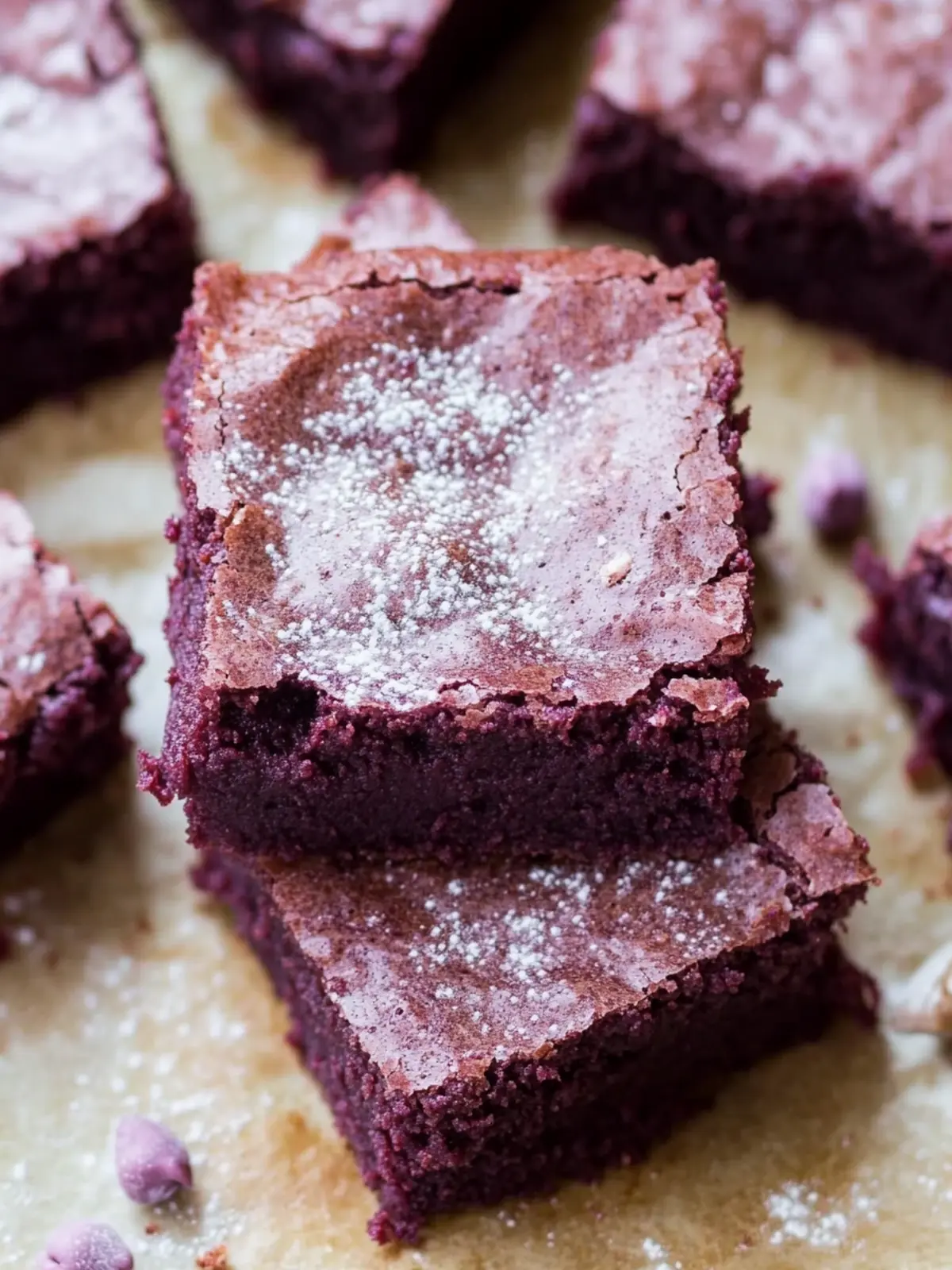 Decadent Ube Brownies That Are Gooey and Gluten-Free 4 Ube Brownies