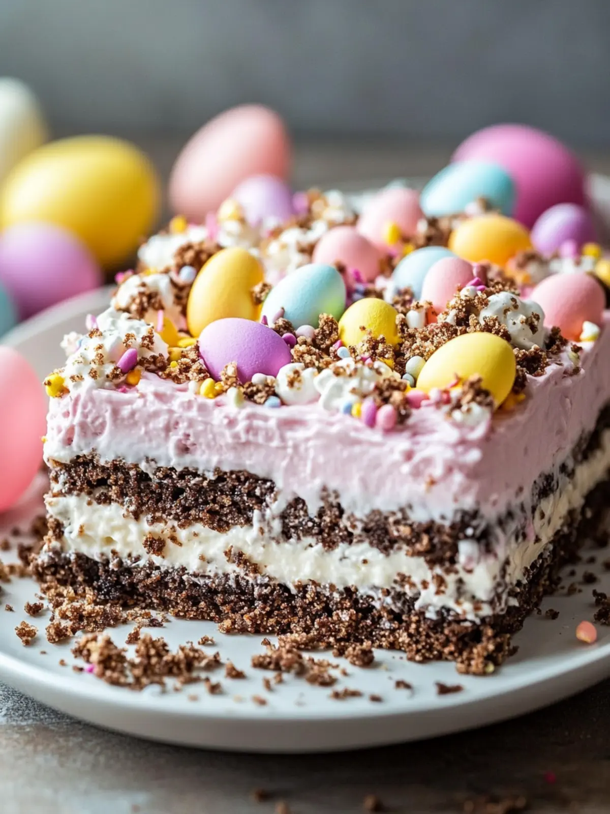 Delicious Easter Dirt Cake Casserole for a No-Bake Delight 4 Easter Dirt Cake Casserole