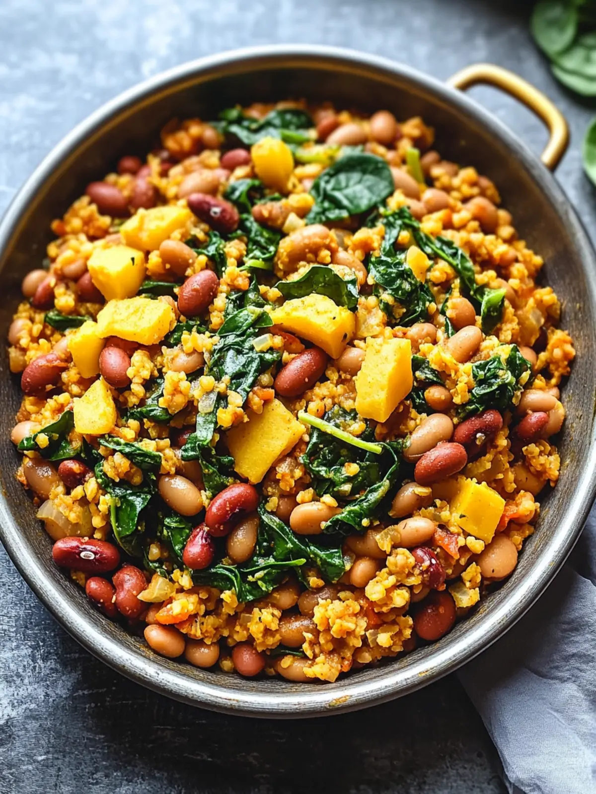 One Pot Vegan Caribbean Pelau with Hearty Beans & Spinach Delight 2 One Pot Vegan Caribbean Pelau with Hearty Beans & Spinach Bliss