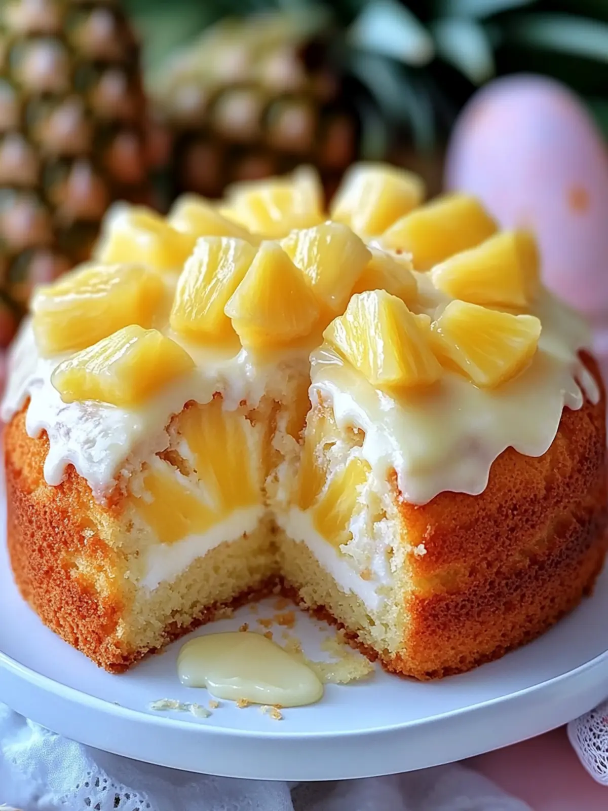 Delicious Easter Pineapple Heaven Cake for a Tropical Celebration 3 Delicious Easter Pineapple Heaven Cake