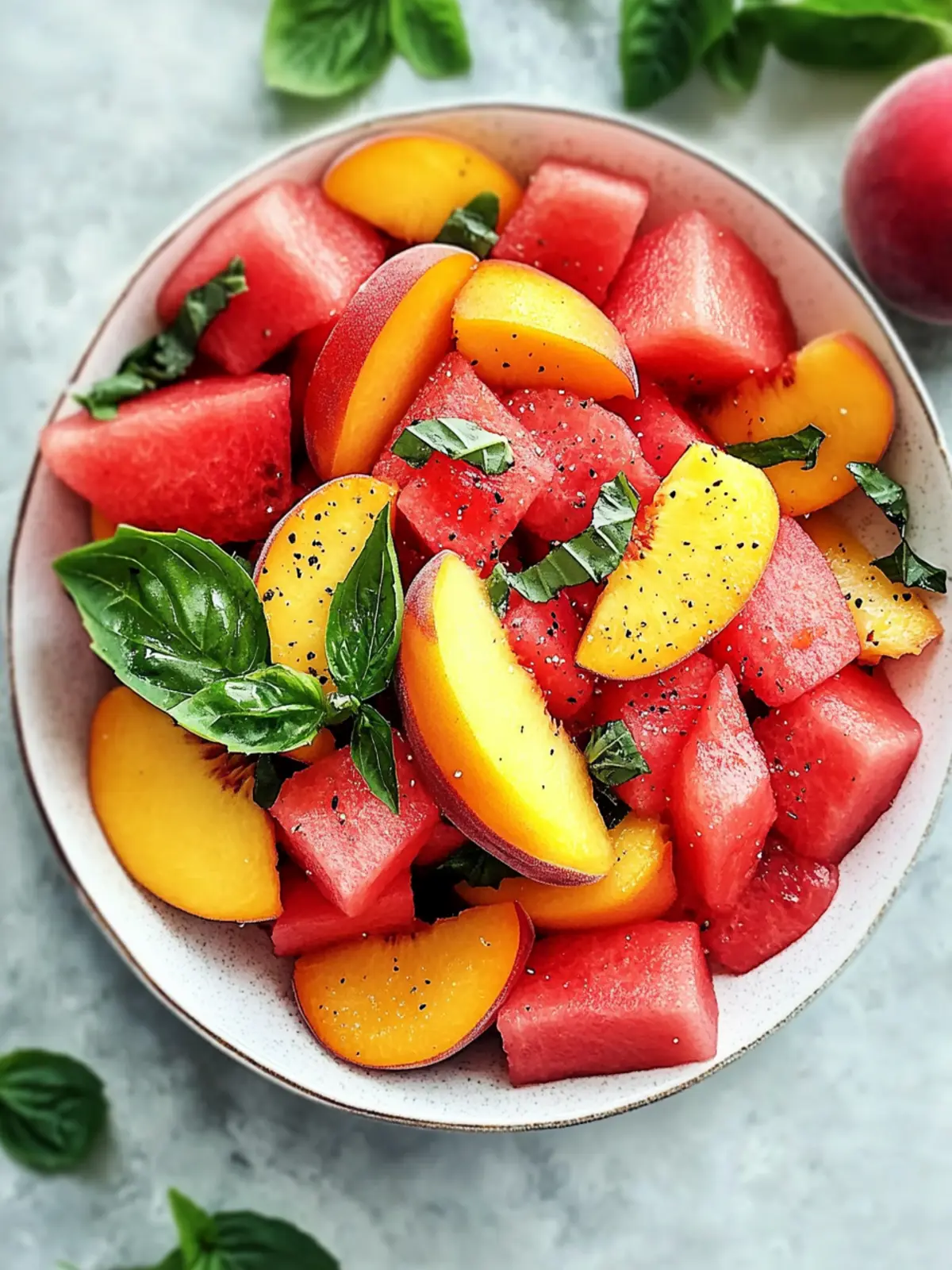 Easy Summer Peach Watermelon Salad You'll Crave All Season 3 Easy Summer Peach Watermelon Salad