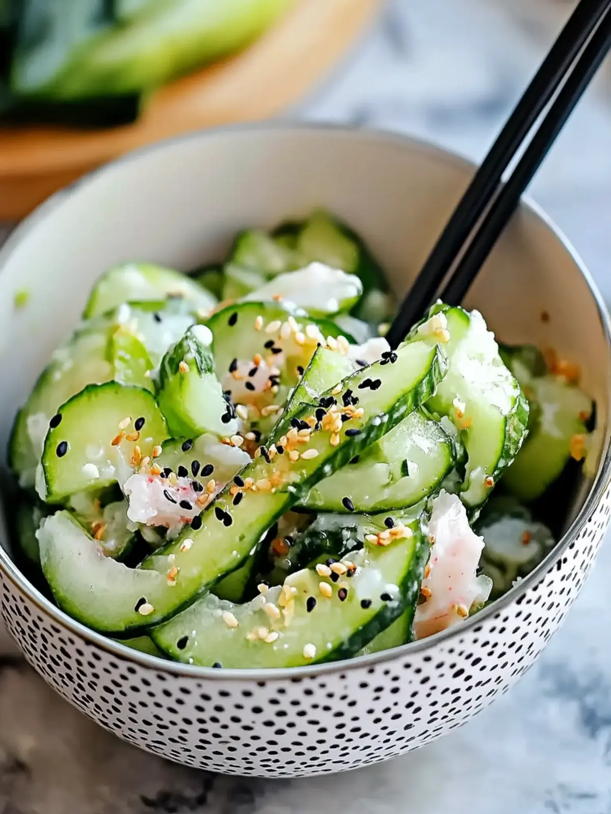 Sushi Cucumber Salad: Refreshing Crunch in Just 10 Minutes 4 Sushi Cucumber Salad