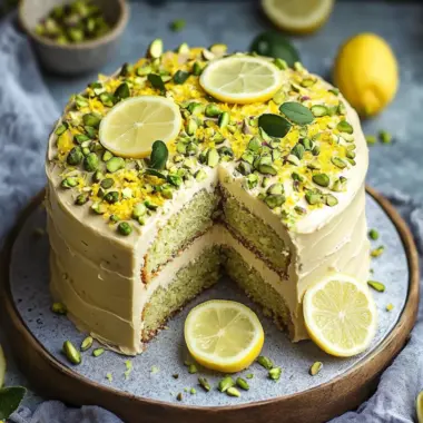 Moist Lemon Pistachio Cake Recipe That'll Brighten Your Day 9 Lemon Pistachio Cake