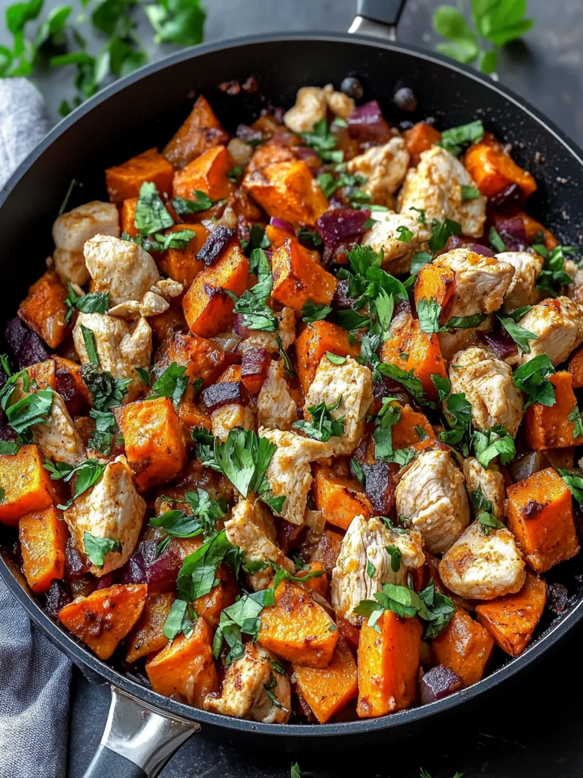 Savory Chicken Sweet Potato Skillet: Your Quick Dinner Solution 5 Chicken Sweet Potato Skillet