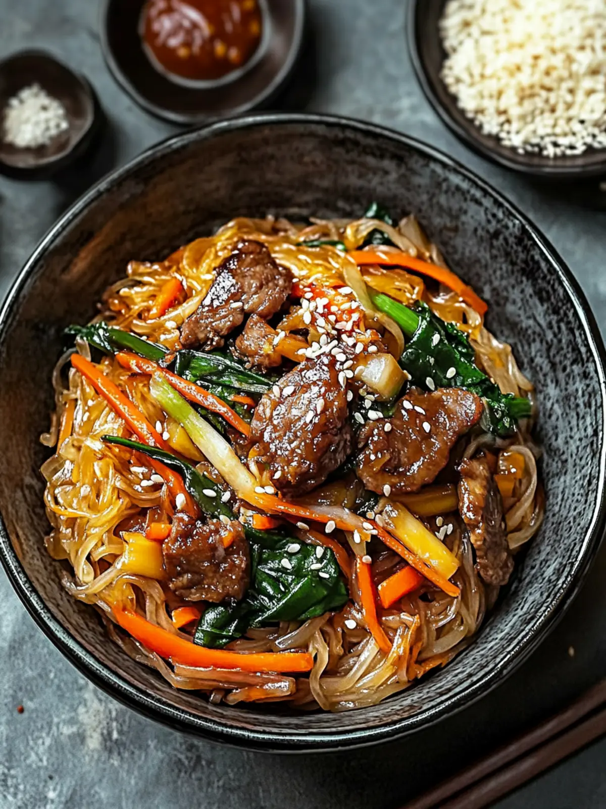 Delicious Japchae: Your Quick and Customizable Dinner Fix 3 Japchae