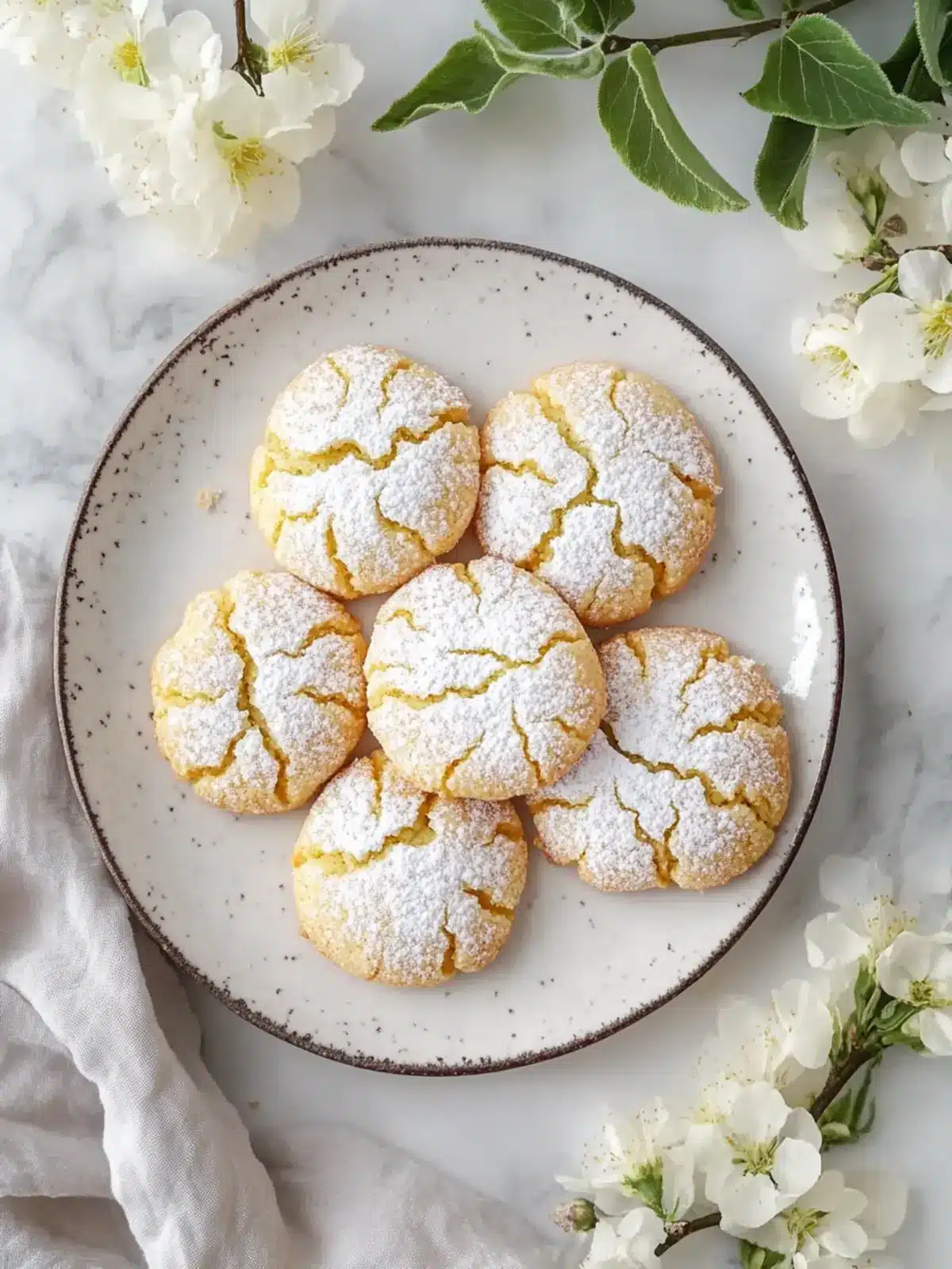Chewy Springtime Crinkle Cookies that Will Brighten Your Day 4 Chewy Springtime Crinkle Cookies