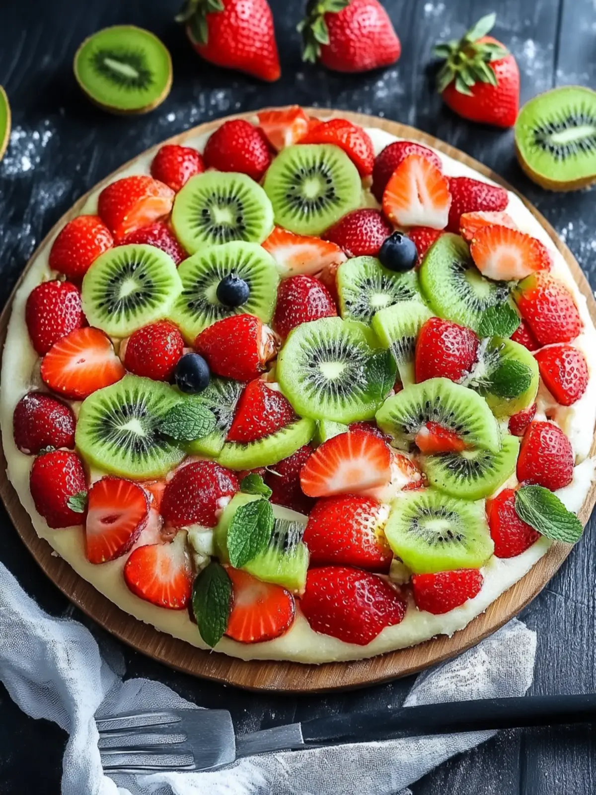 Strawberry Kiwi Fruit Pizza: Your Colorful Summer Delight 2 Strawberry Kiwi Fruit Pizza