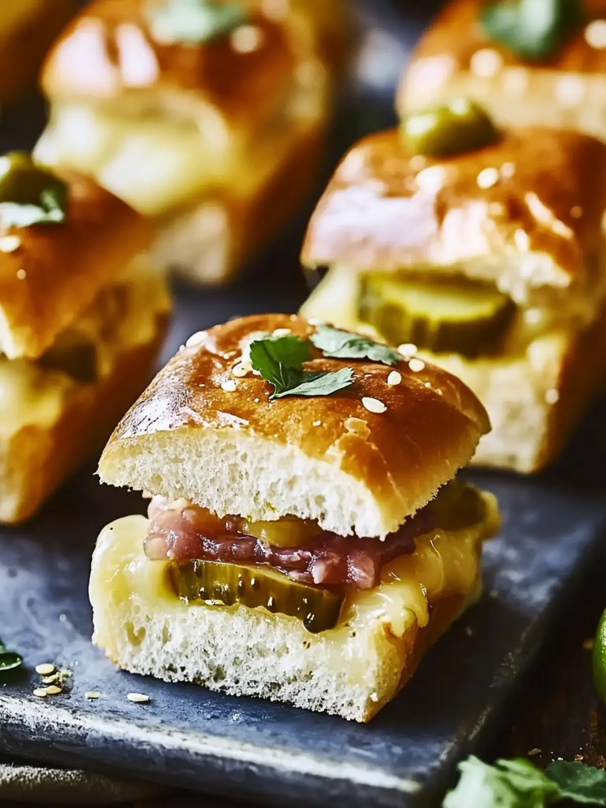 Cuban Pull-Apart Sliders with Irresistible Pickle Butter Magic 3 Cuban Pull-Apart Sliders with Irresistible Pickle Butter