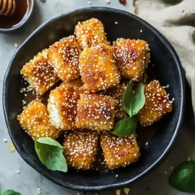 Crispy Fried Feta With Honey And Sesame: A Sweet Savory Delight 10 Crispy Fried Feta With Honey And Sesame