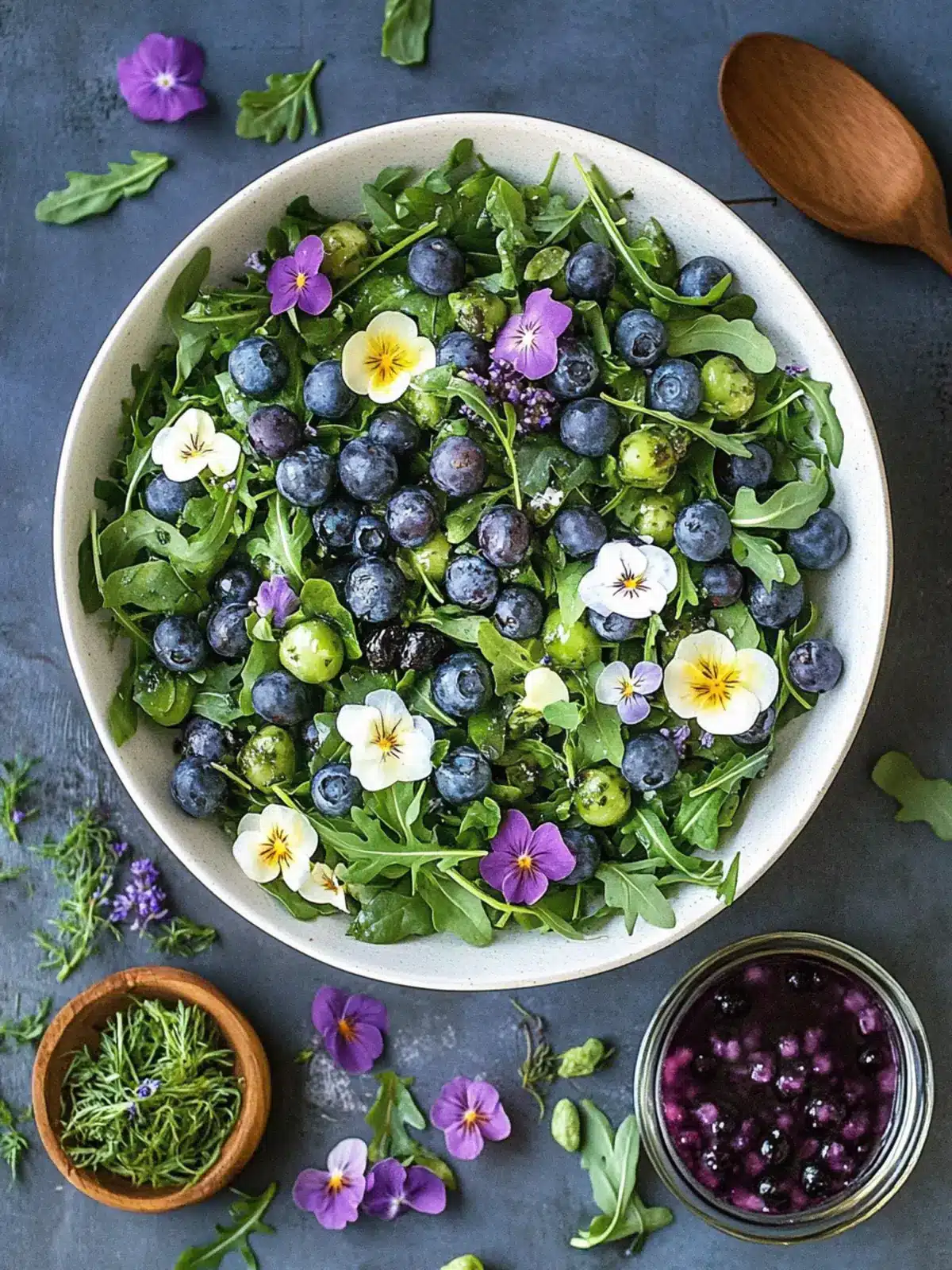 Vibrant Blueberry Arugula Herb Salad for Fresh Flavors 2 Blueberry Arugula Herb Salad