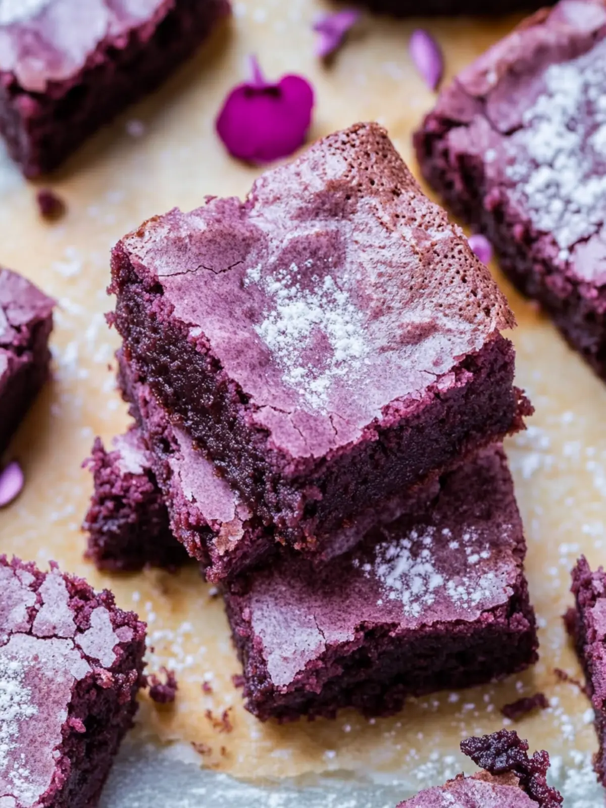 Decadent Ube Brownies That Are Gooey and Gluten-Free 3 Ube Brownies