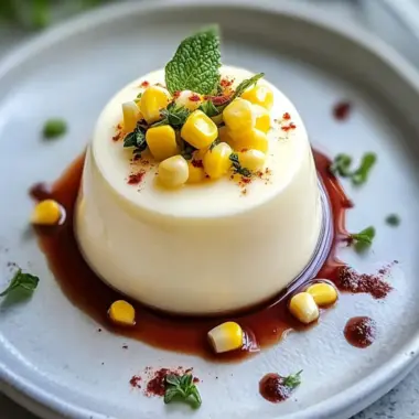 Savory Roasted Corn Panna Cotta with a Zesty Twist 9 Savory Roasted Corn Panna Cotta