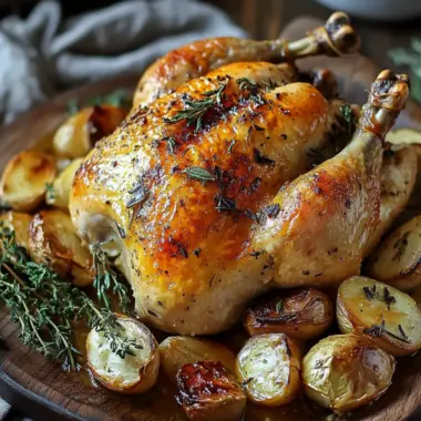 Savory Roast Chicken Dinner with Roasted Garlic Gravy Magic 9 Roast Chicken Dinner with Roasted Garlic Gravy