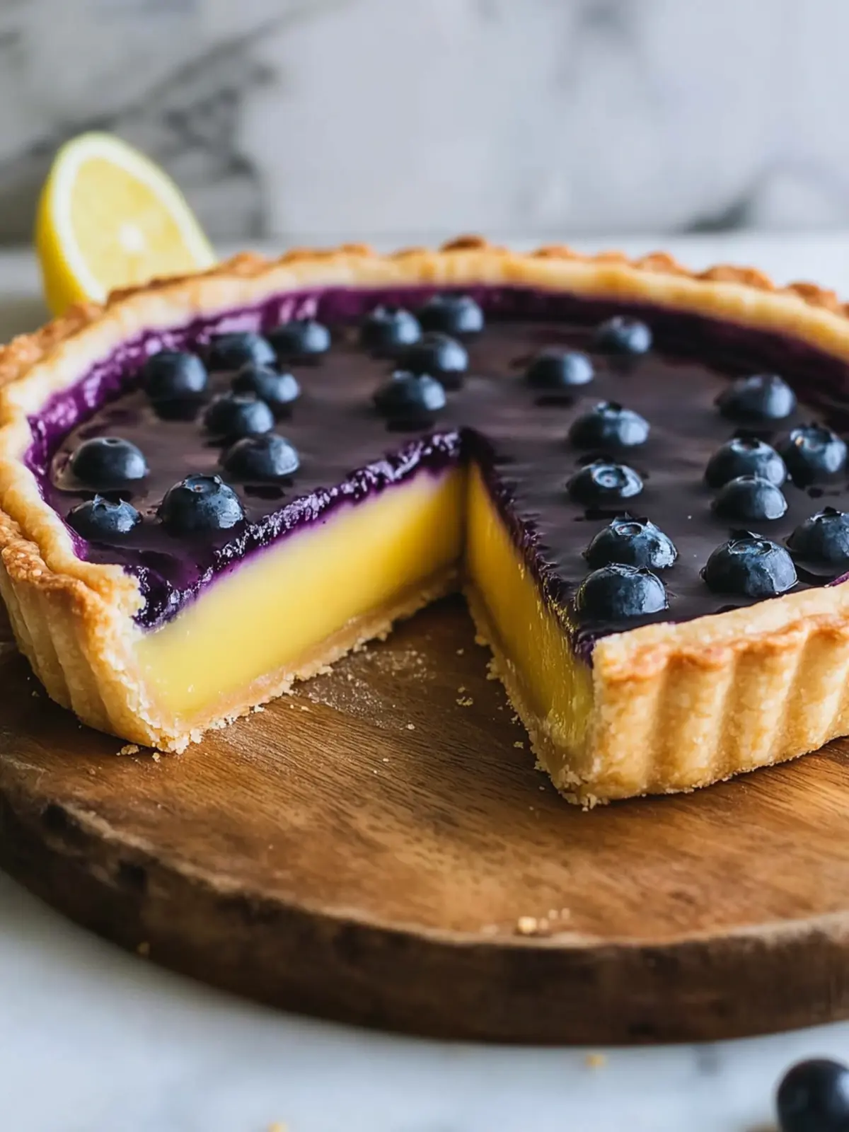 Sweet & Zesty Blueberry-Lemon Curd Tart for Summer Bliss 3 Blueberry–Lemon Curd Tart