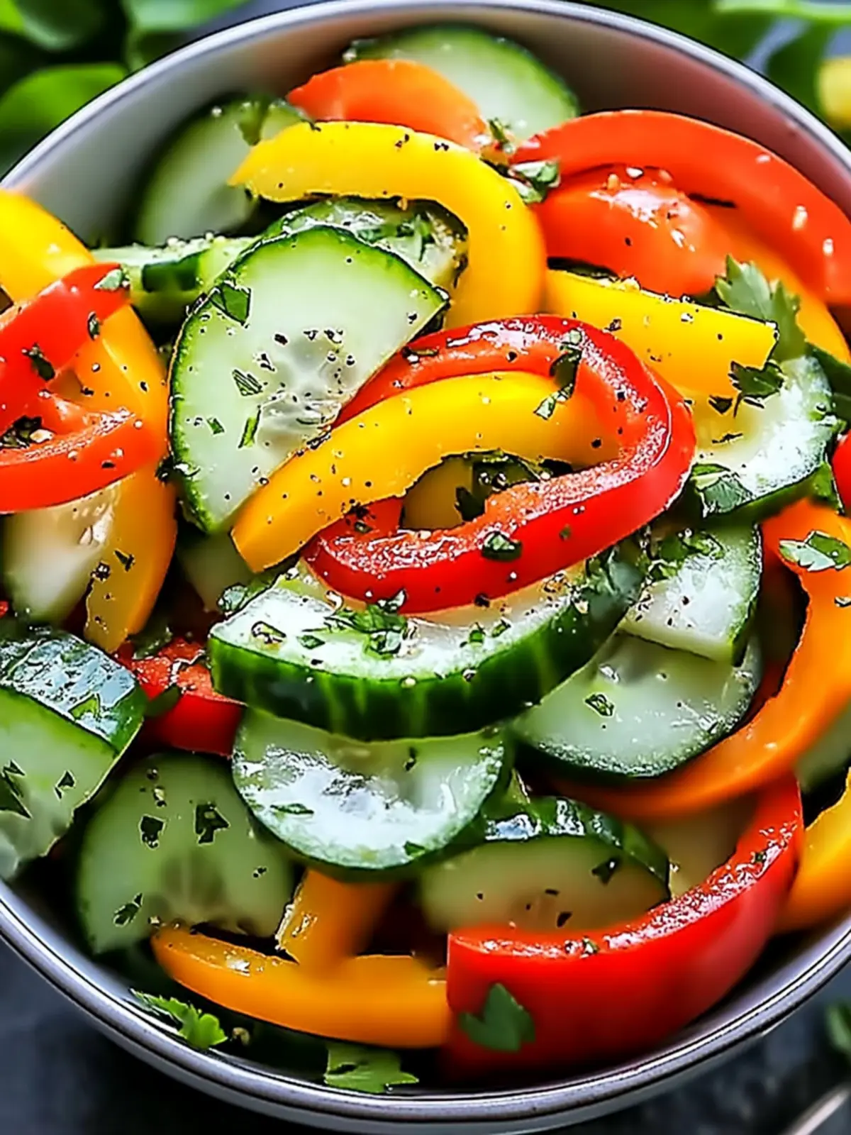 Refreshing Cucumber Sweet Pepper Salad for a Vibrant Summer Bite 2 Refreshing Cucumber Sweet Pepper Salad