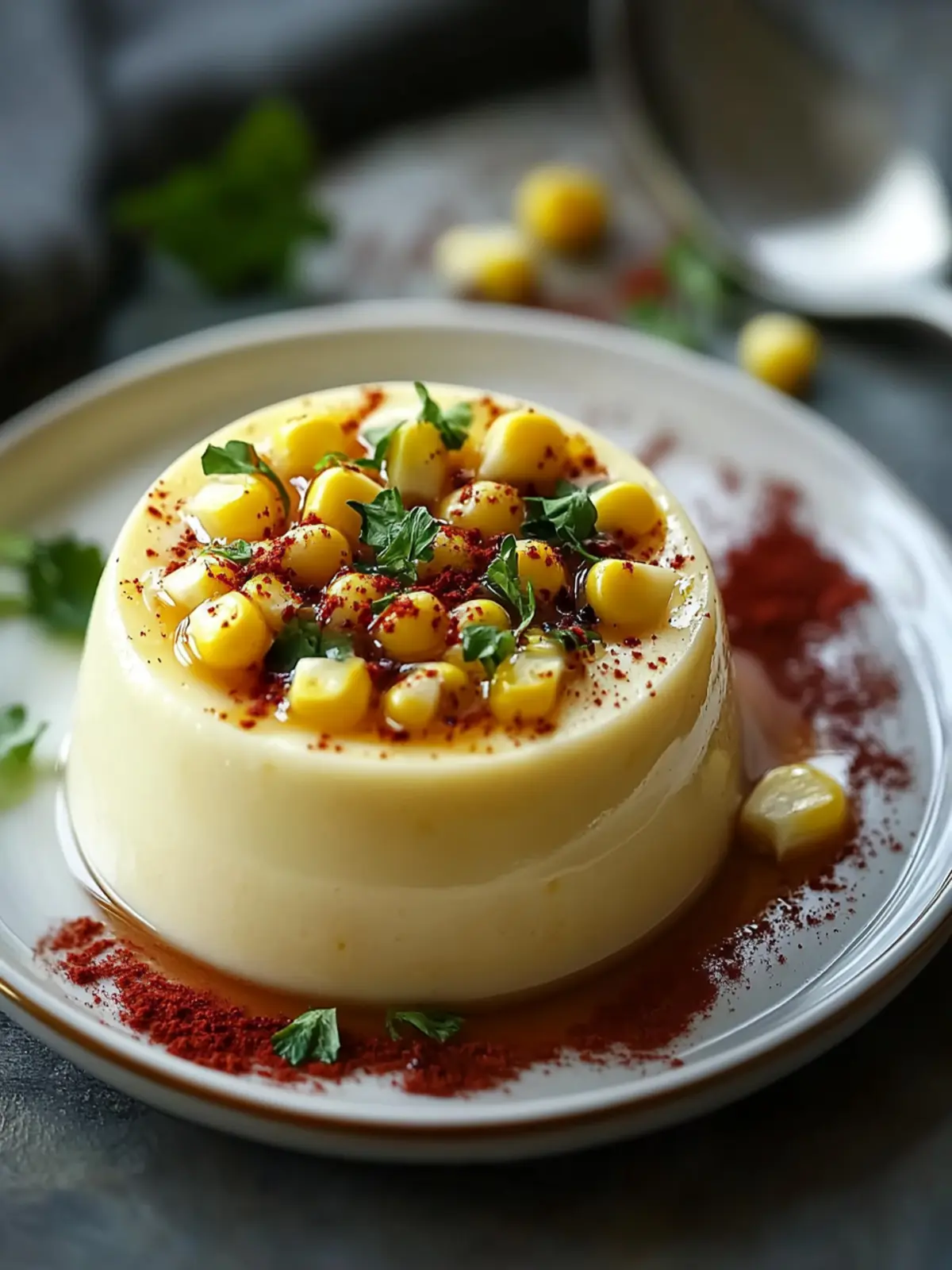 Savory Roasted Corn Panna Cotta with a Zesty Twist 3 Savory Roasted Corn Panna Cotta