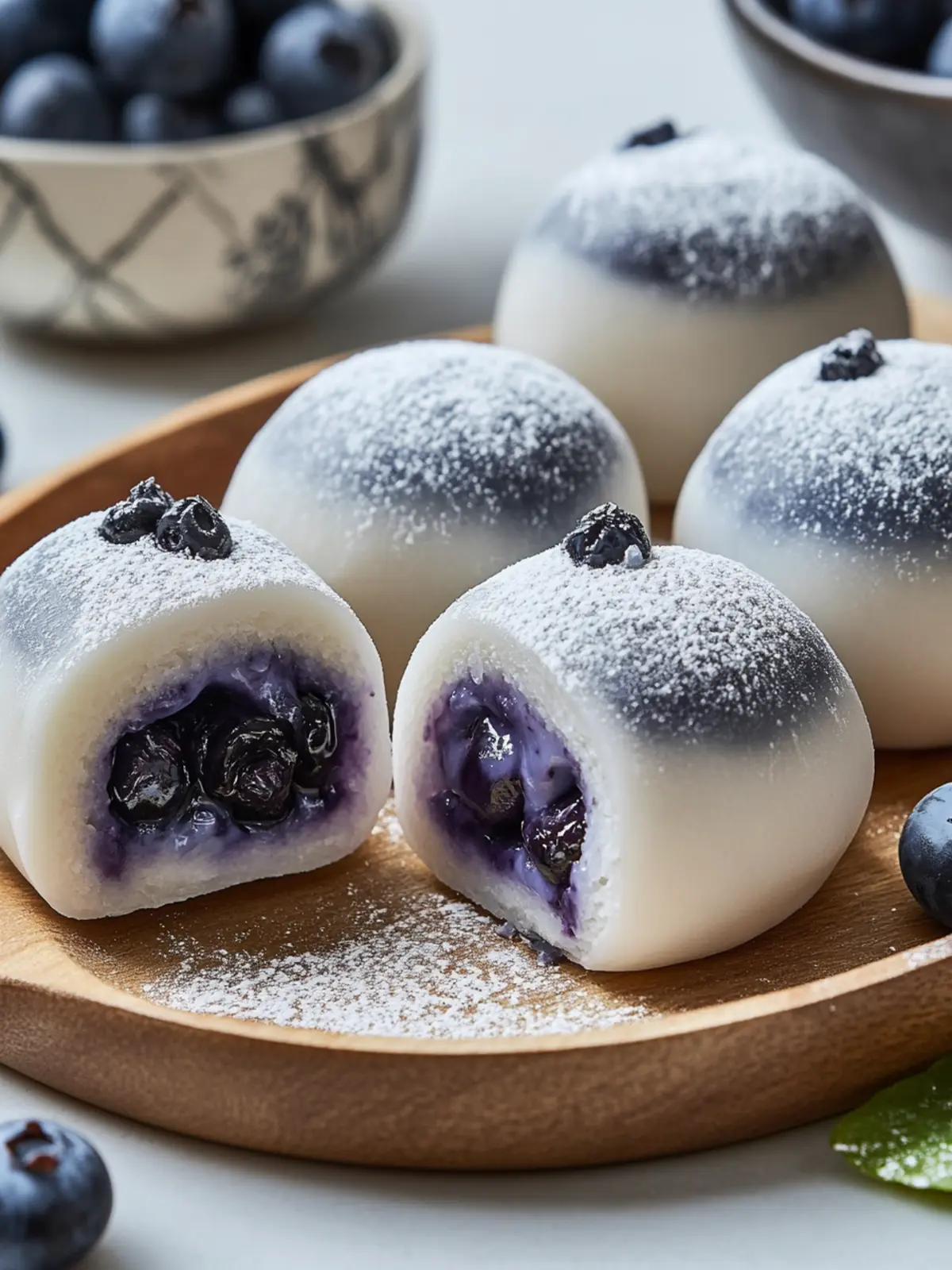 Blueberry Cream Mochi Buns: Your New Favorite No-Bake Treat 4 Blueberry Cream Mochi Buns