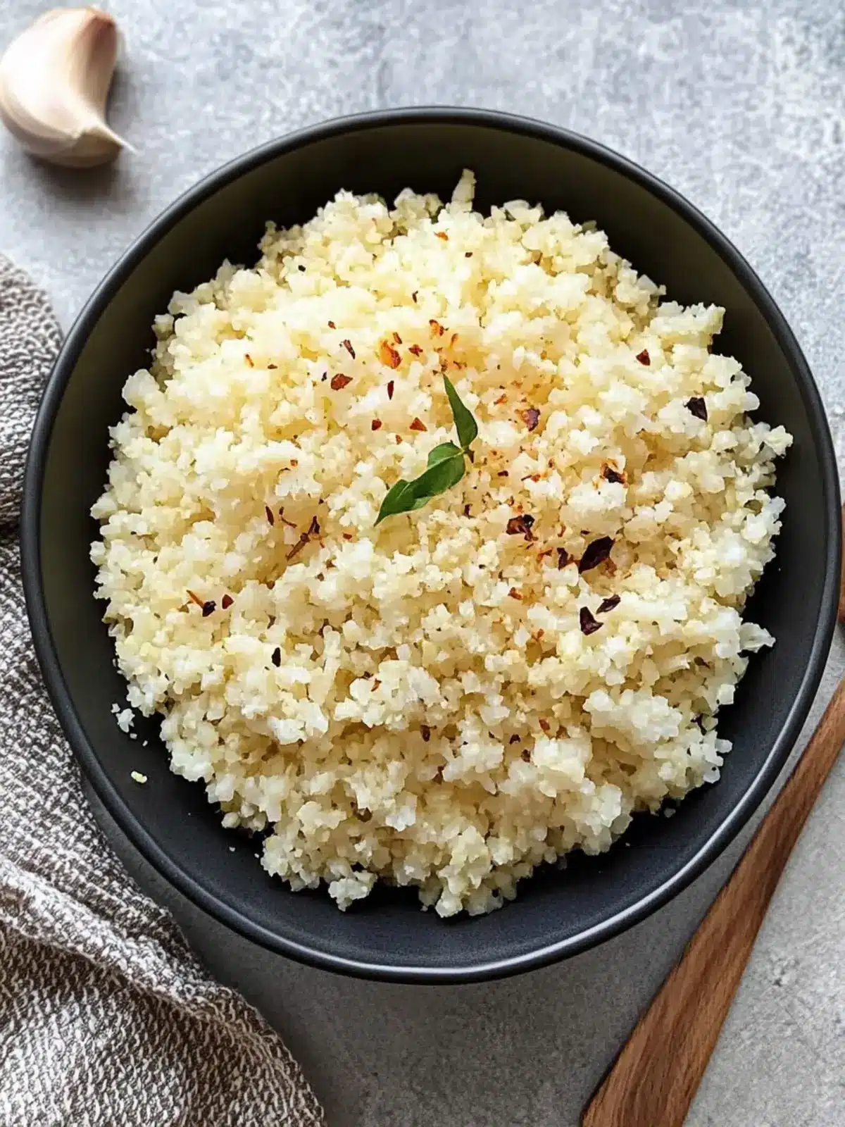 Garlic Parmesan Cauliflower Rice: A Quick Keto Delight 2 Garlic Parmesan Cauliflower Rice