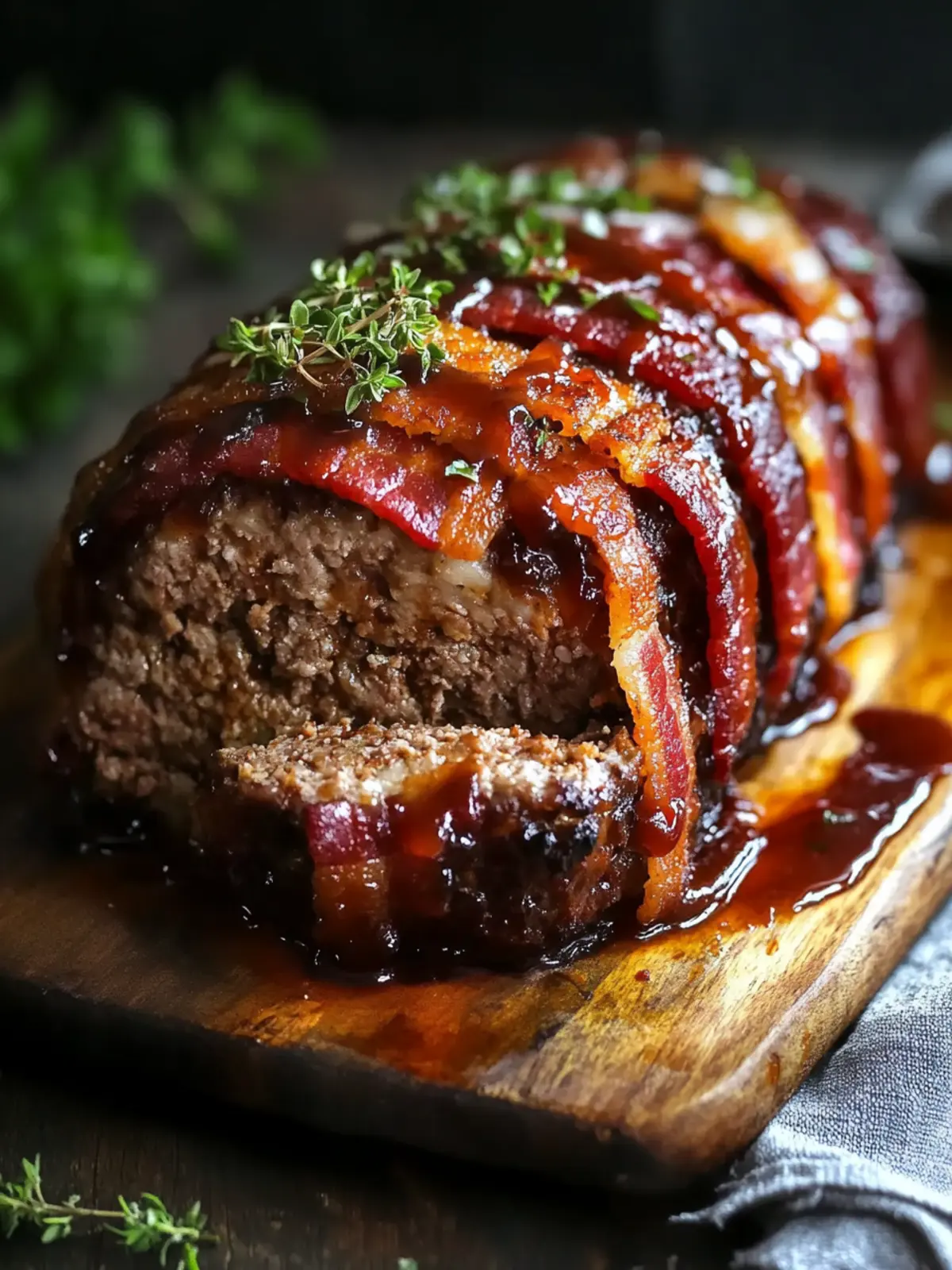 Whiskey BBQ Meatloaf with Bacon Blanket to Impress Your Guests 2 Whiskey BBQ Meatloaf with Bacon Blanket