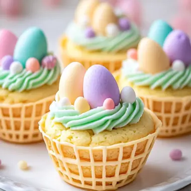 Easter Basket Sugar Cookie Cups for a Colorful Celebration 9 Easter Basket Sugar Cookie Cups