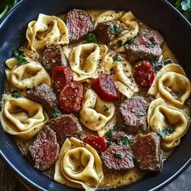 Garlic Steak Tortellini: A Creamy Dream Dinner in 30 Minutes 10 Garlic Steak Tortellini
