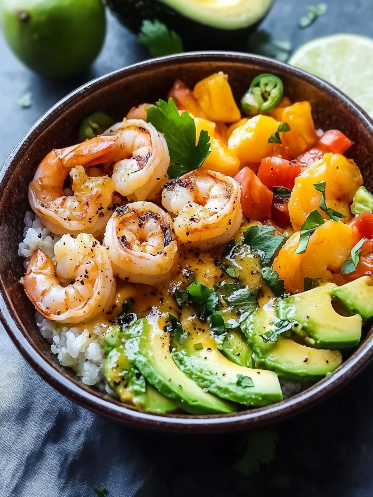 Shrimp and Avocado Bowls with Zesty Mango Salsa Magic 2 Shrimp and Avocado Bowls