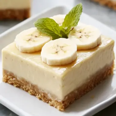 No-Bake Banana Cream Cheesecake Bars You Can’t Resist 9 Banana Cream Cheesecake Bars