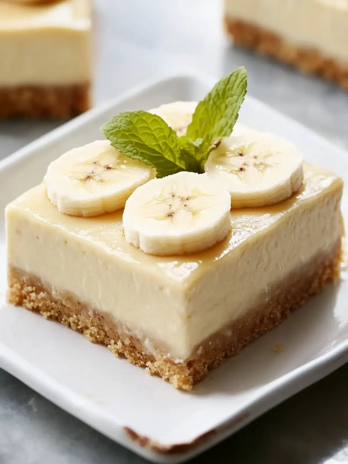 No-Bake Banana Cream Cheesecake Bars You Can’t Resist 5 Banana Cream Cheesecake Bars