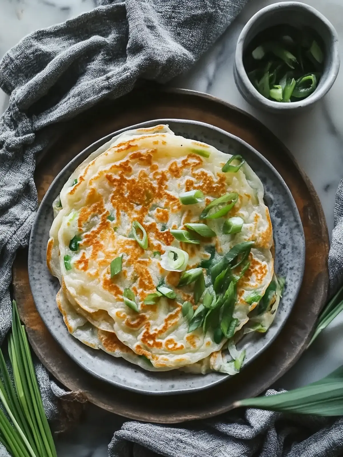 Crispy Rice Paper Scallion Pancakes Ready in Just 20 Minutes 4 Crispy Rice Paper Scallion Pancakes