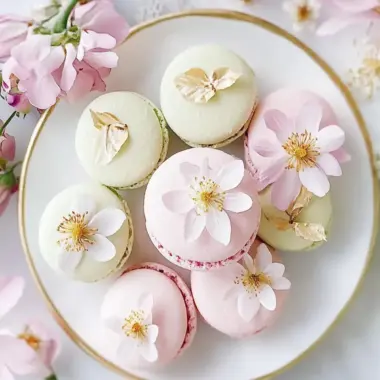 Gorgeous Flower Macarons: Easy, Gluten-Free Baking Delight 9 Flower Macarons