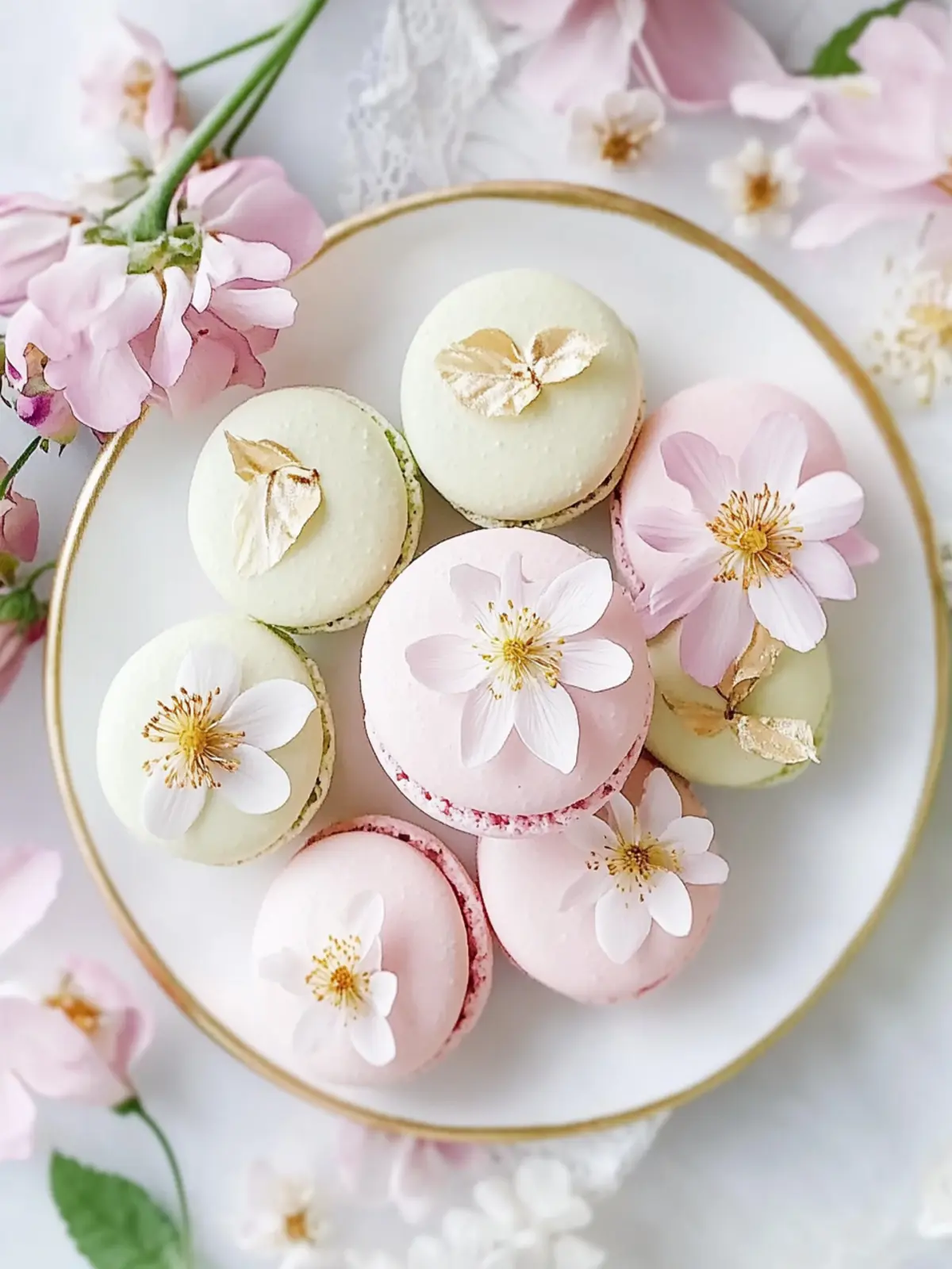Gorgeous Flower Macarons: Easy, Gluten-Free Baking Delight 5 Flower Macarons