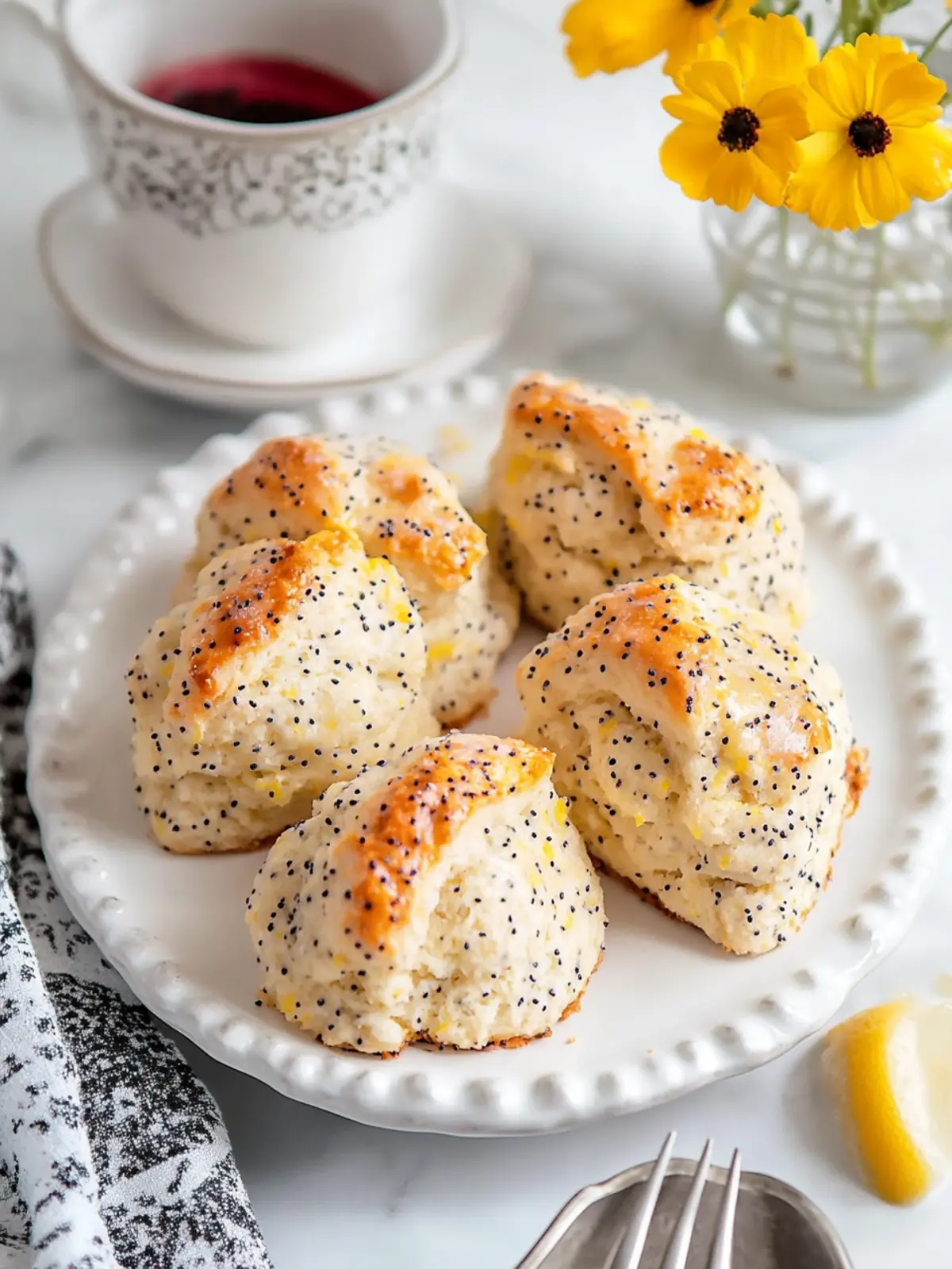 Ridiculously Easy Lemon Poppy Seed Scones for Perfect Mornings 4 Ridiculously Easy Lemon Poppy Seed Scones