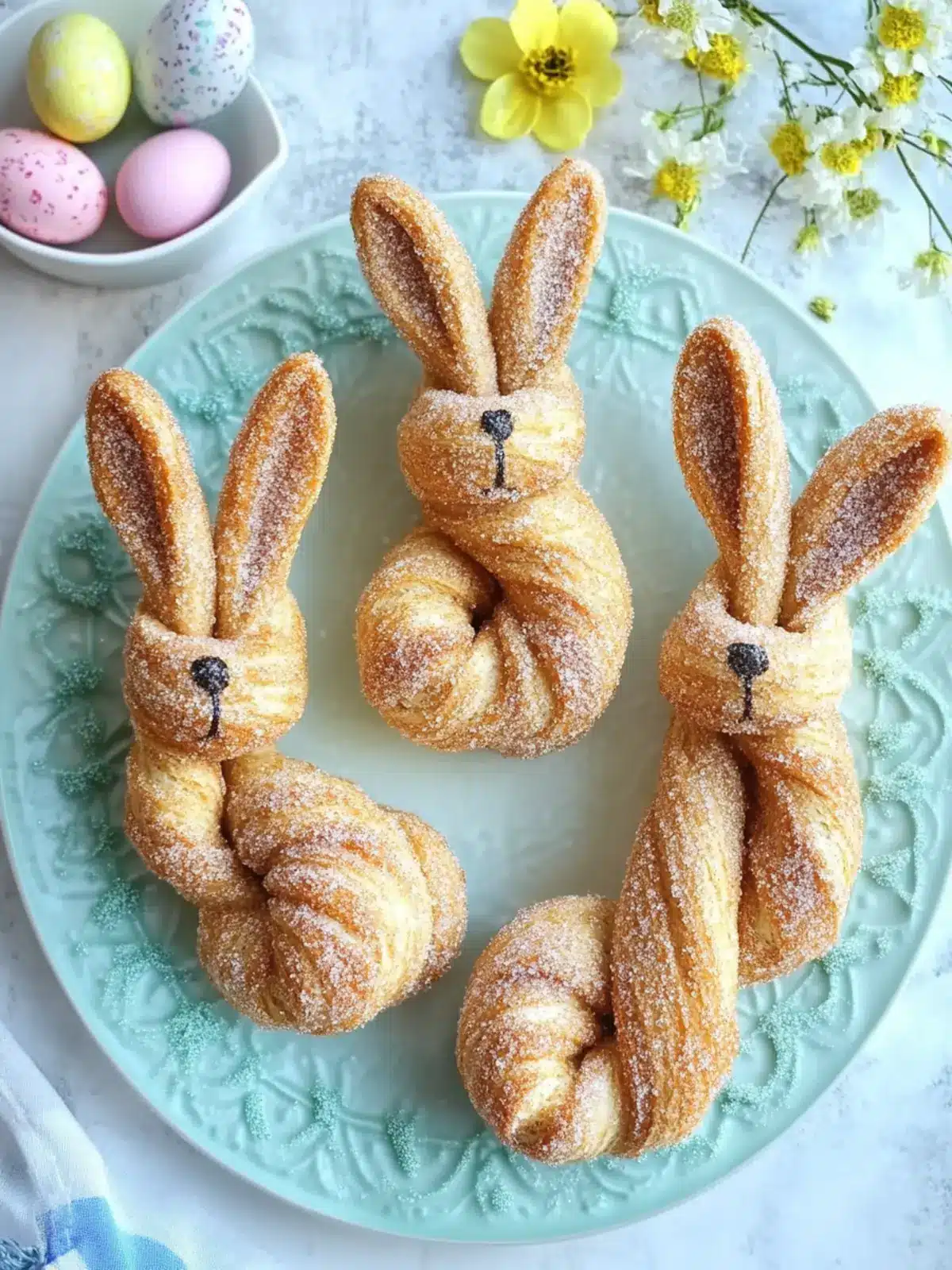 Cinnamon Sugar Easter Bunny Twists for Festive Family Fun 2 Cinnamon Sugar Easter Bunny Twists