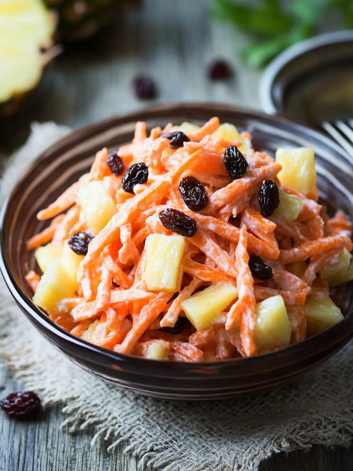 Crispy Carrot and Raisin Pineapple Salad You'll Love 2 Carrot and Raisin Pineapple Salad