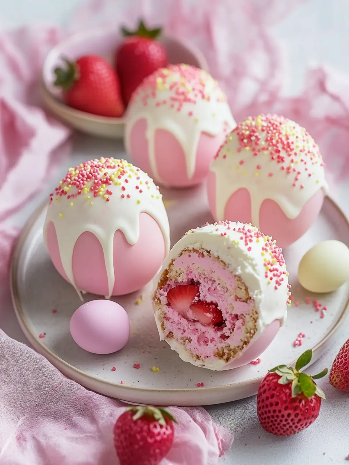 Strawberry Shortcake Easter Egg Bombs to Wow Your Guests 5 Strawberry Shortcake Easter Egg Bombs
