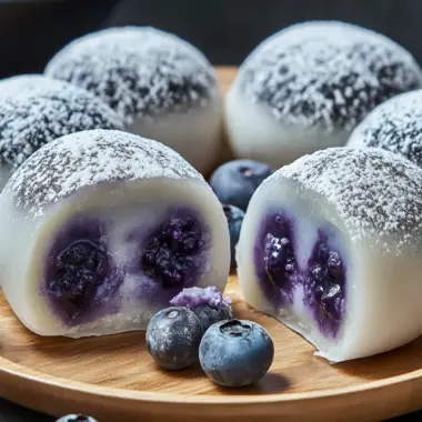 Blueberry Cream Mochi Buns: Your New Favorite No-Bake Treat 9 Blueberry Cream Mochi Buns