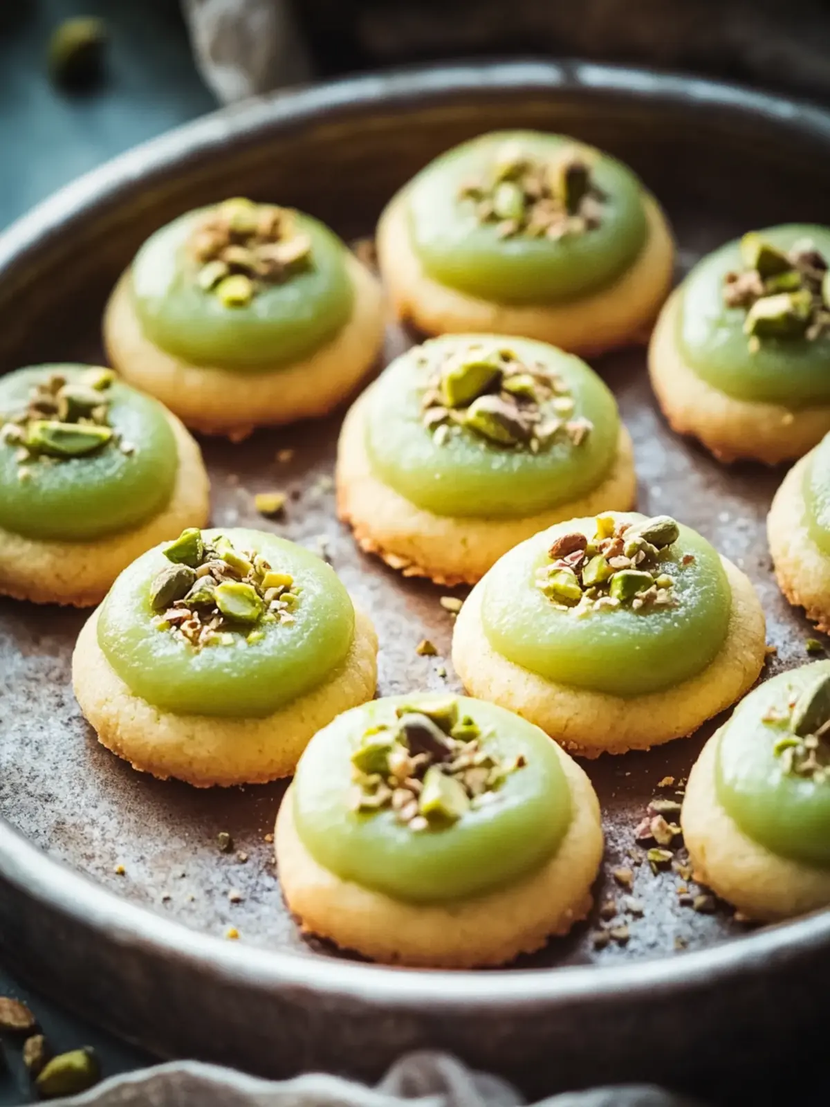 Delicious Pistachio Thumbprint Cookies with Jam Bliss 3 Pistachio Thumbprint Cookies