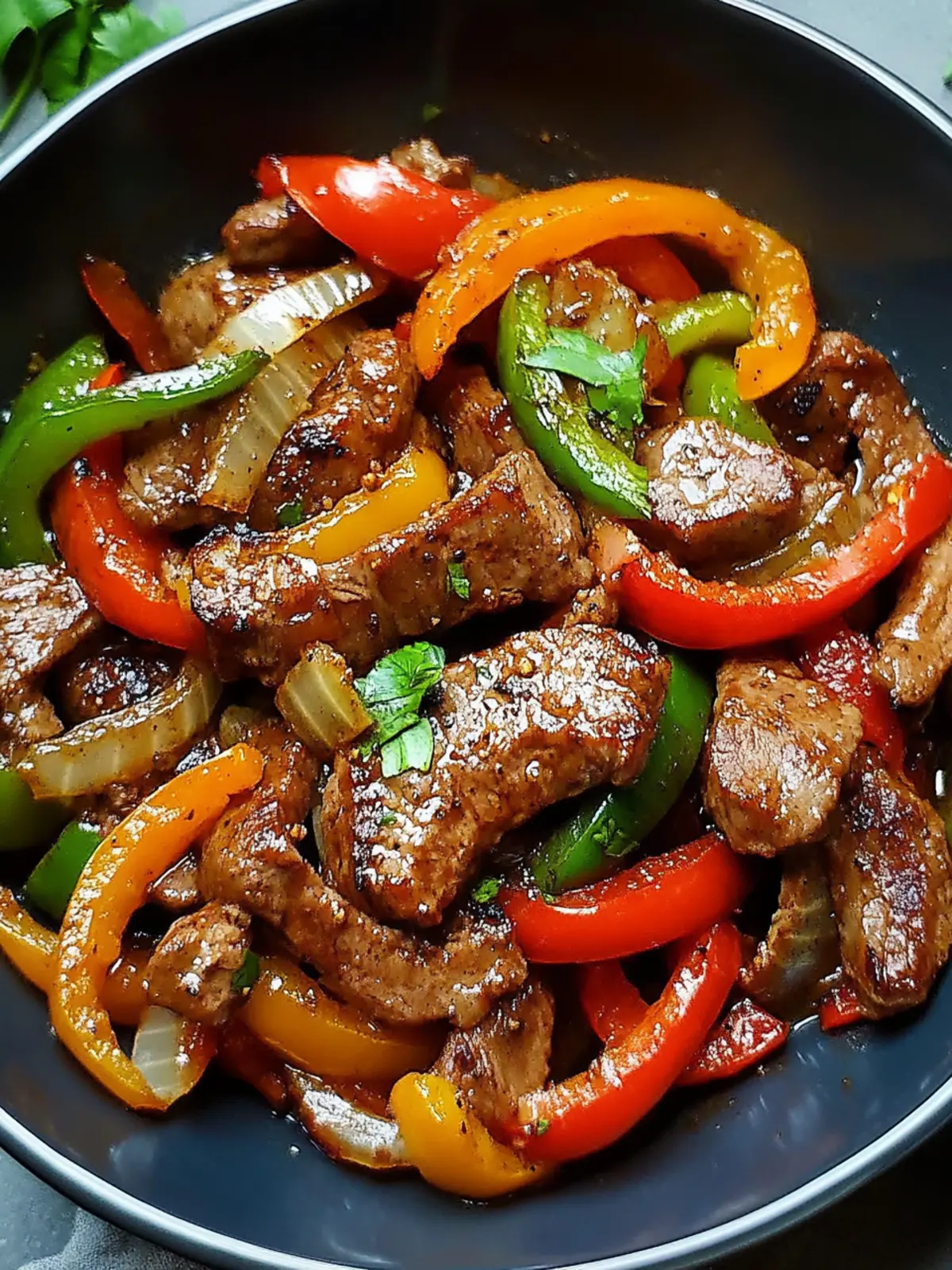 Savory Pepper Steak with Bell Peppers and Onions for Dinner Delight 2 Pepper Steak with Bell Peppers and Onions