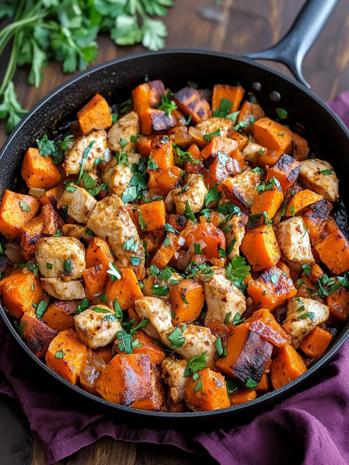 Savory Chicken Sweet Potato Skillet: Your Quick Dinner Solution 3 Chicken Sweet Potato Skillet