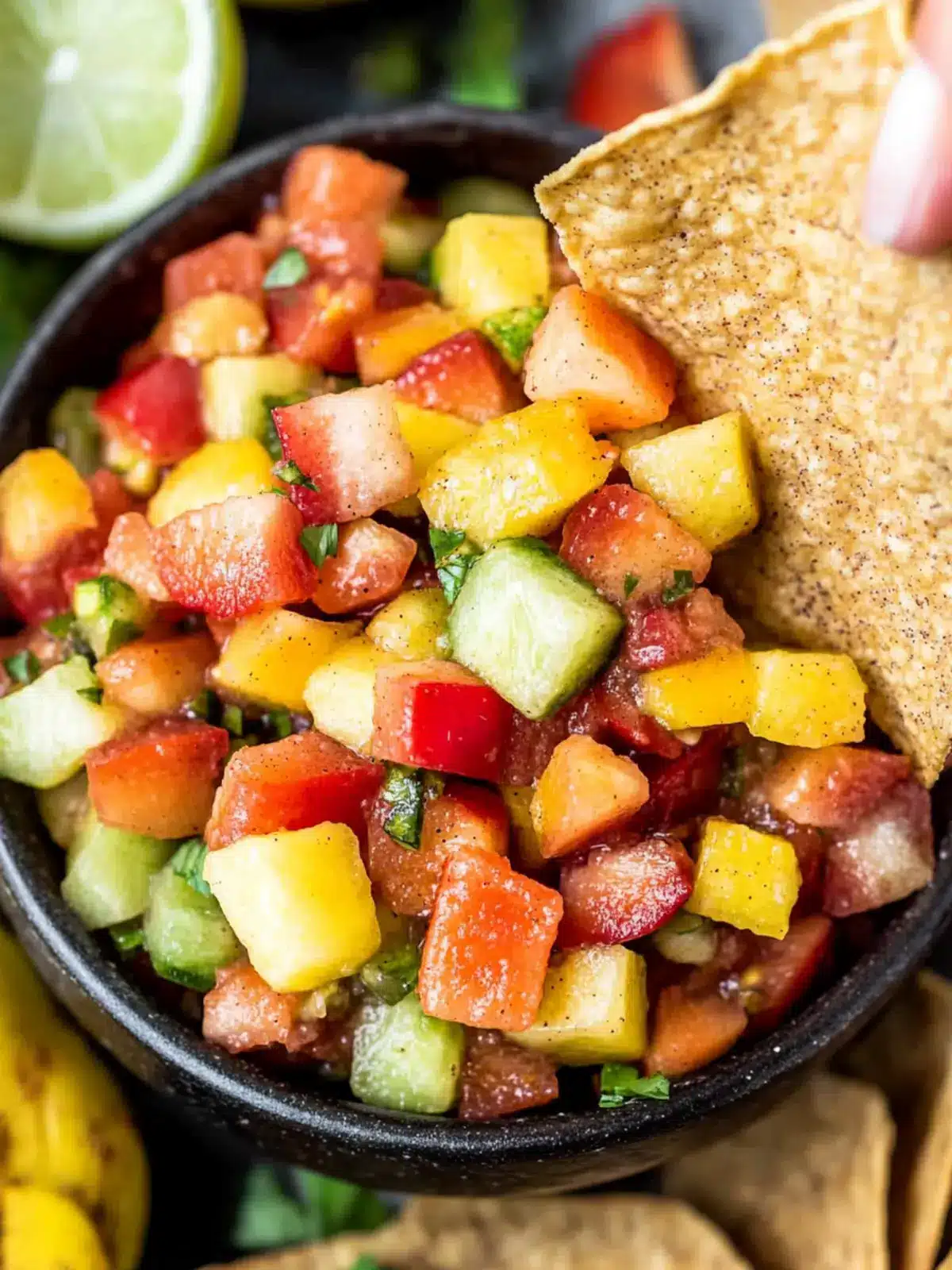 Fruit Salsa with Cinnamon Chips: A Refreshing Summer Delight 4 Fruit Salsa with Cinnamon Chips