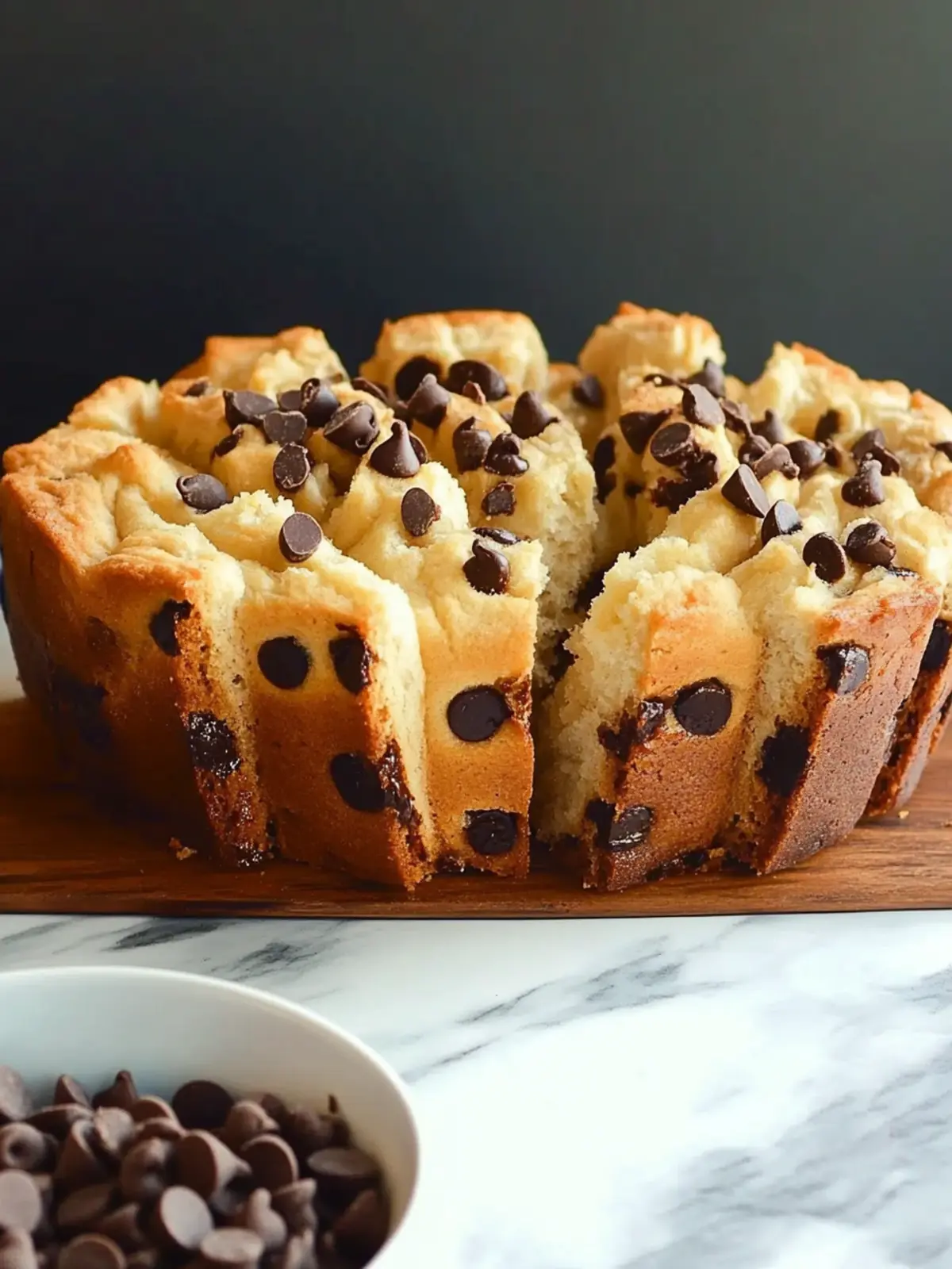 Heavenly Chocolate Chip Pull-Apart Bread for Anytime Cravings 2 Chocolate Chip Pull-Apart Bread