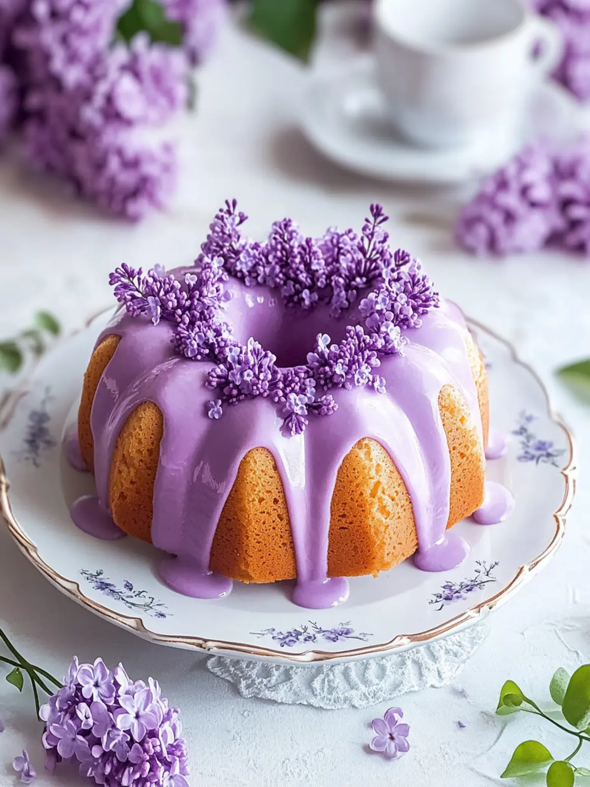 Delightful Lilac Bundt Cakes That Celebrate Spring's Flavor 3 Delightful Lilac Bundt Cakes
