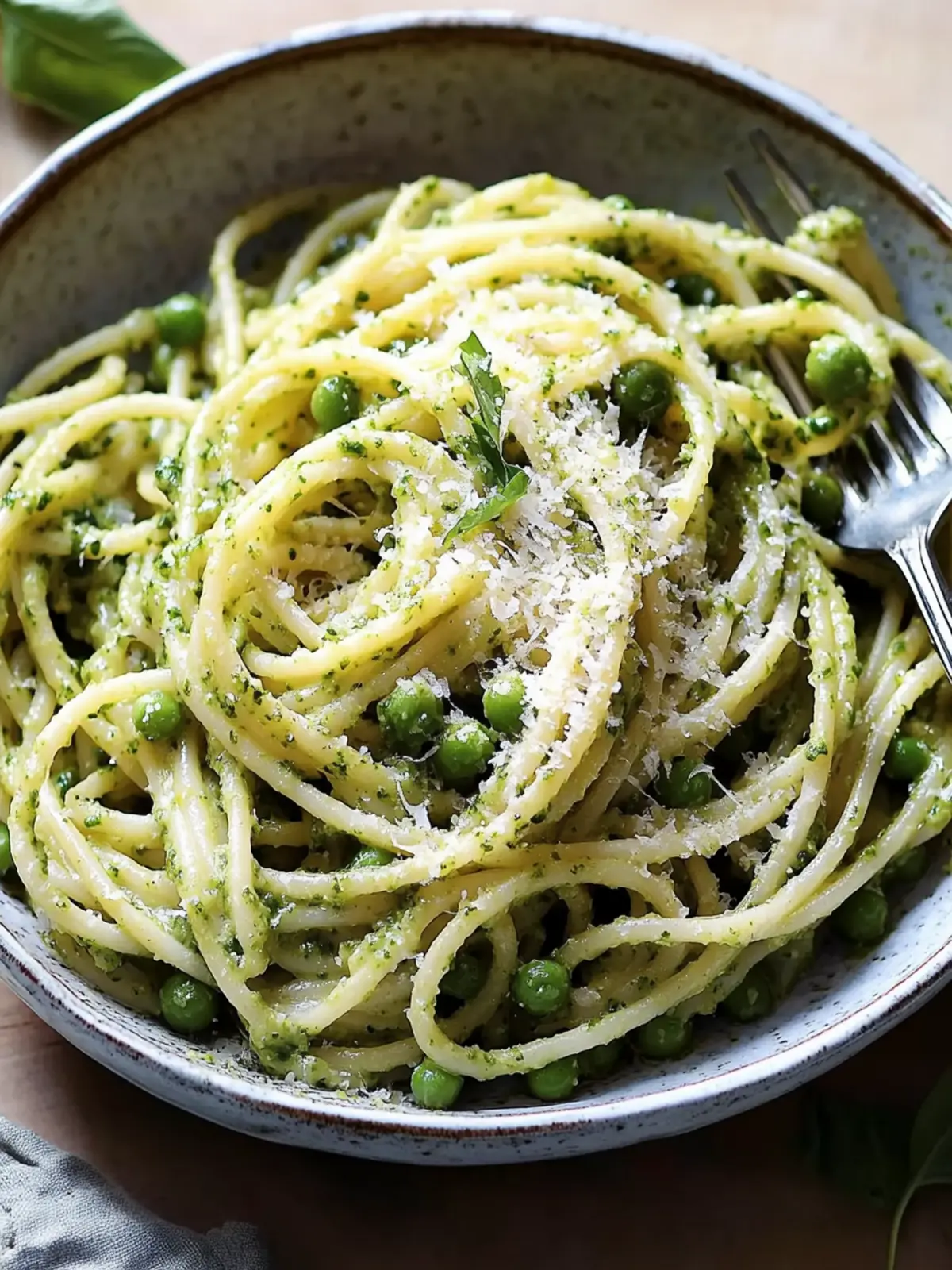 Nettle Pesto Bucatini with Spring Peas and Parmesan Bliss 2 Nettle Pesto Bucatini With Spring Peas and Parmesan