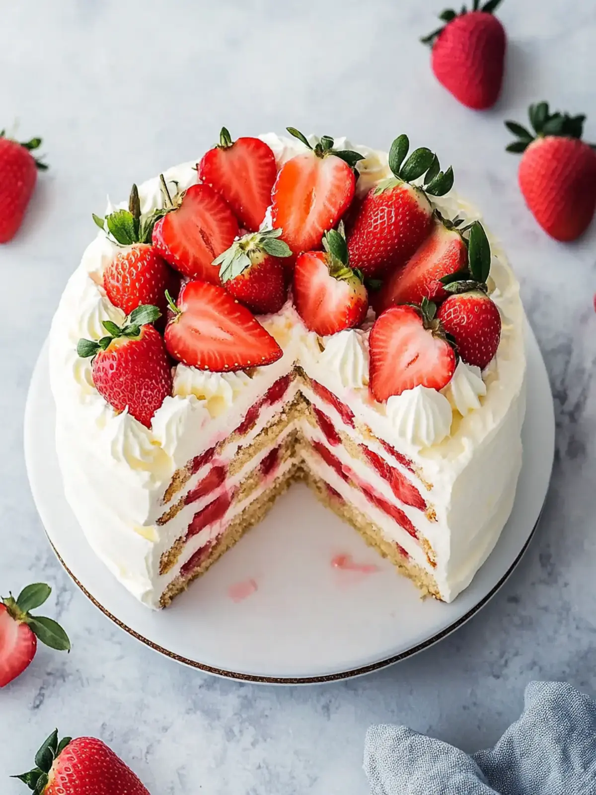 Irresistible Strawberry Mascarpone Cake for Summer Bliss 2 Strawberry Mascarpone Cake