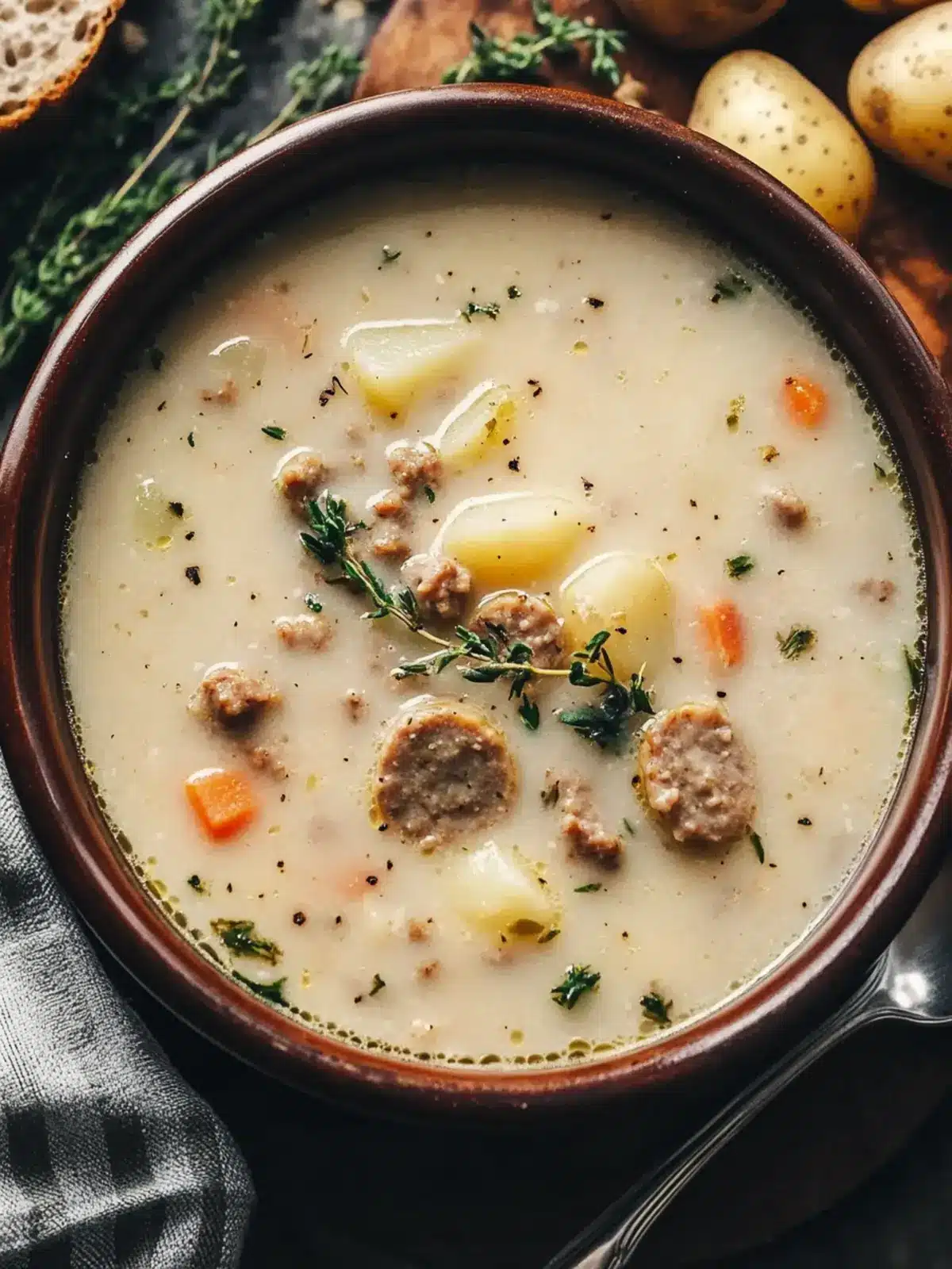 Savor Comfort with Creamy Sausage Potato Soup Tonight 3 Sausage Potato Soup