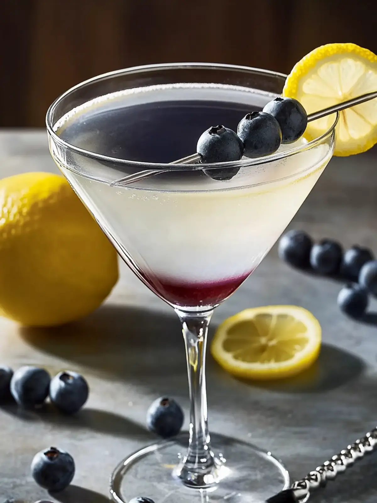 Zesty Lemon-Blueberry Martini for a Vibrant Spring Sip 2 Lemon-Blueberry Martini