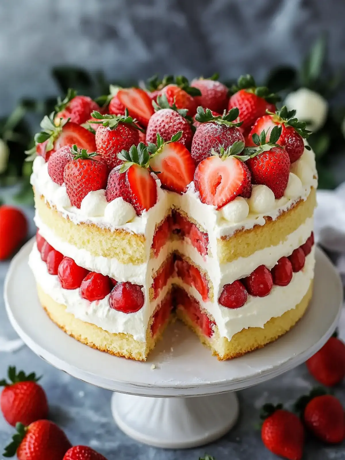Irresistible Strawberry Mascarpone Cake for Summer Bliss 3 Strawberry Mascarpone Cake
